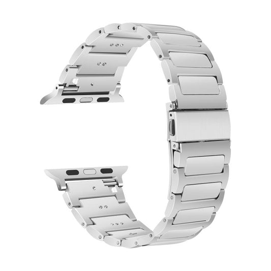 For Apple Watch 42mm / 41mm / 40mm / 38mm Kalebol Tooling Metal Zinc Alloy Watch Band(Silver) - Watch Bands by Kalebol | Online Shopping UK | buy2fix