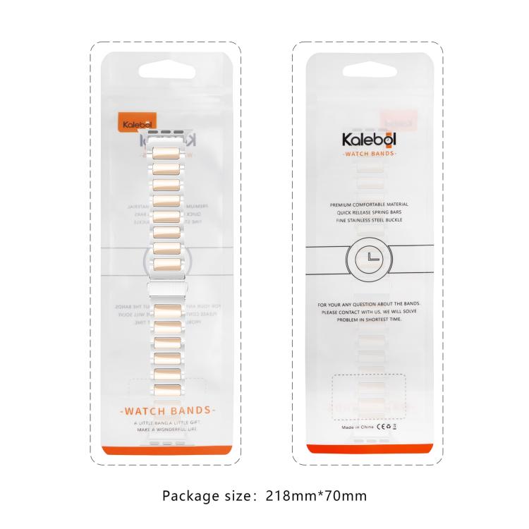 For Apple Watch 42mm / 41mm / 40mm / 38mm Kalebol Tooling Metal Zinc Alloy Watch Band(Rose Gold) - Watch Bands by Kalebol | Online Shopping UK | buy2fix