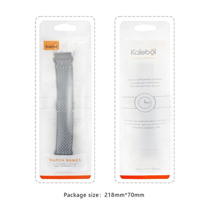 For Apple Watch 42mm / 41mm / 40mm / 38mm Kalebol Eight Buckle Wavy Braided Nylon Watch Band(Rose Pink) - Watch Bands by Kalebol | Online Shopping UK | buy2fix