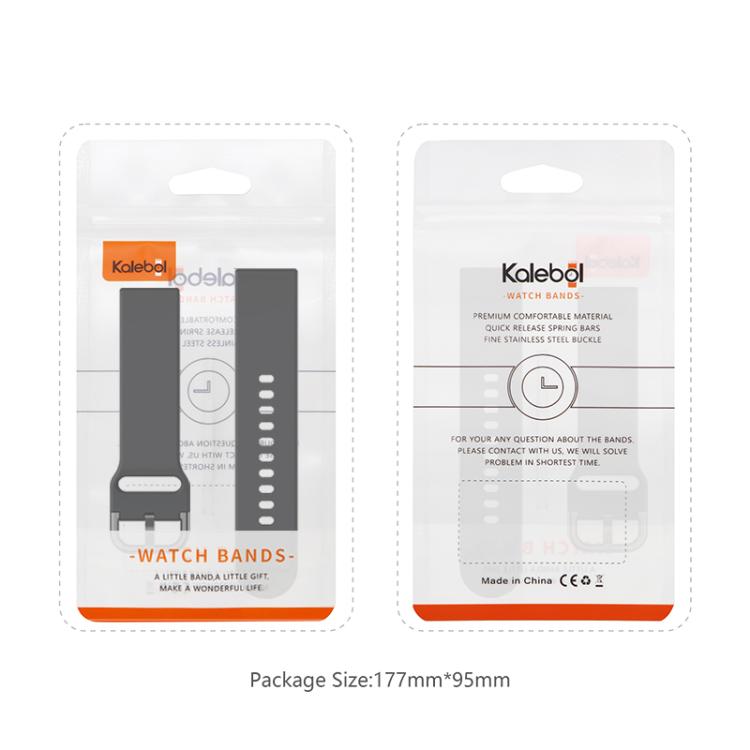 For Apple Watch 42mm / 41mm / 40mm / 38mm Kalebol Metal Pin Buckle Silicone Watch Band(Wine Red) - Watch Bands by Kalebol | Online Shopping UK | buy2fix