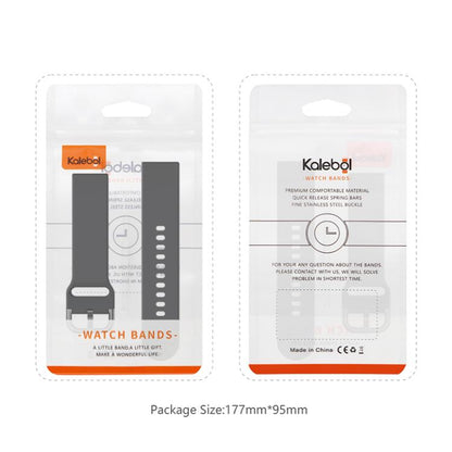 For Apple Watch 42mm / 41mm / 40mm / 38mm Kalebol Metal Pin Buckle Silicone Watch Band(Wine Red) - Watch Bands by Kalebol | Online Shopping UK | buy2fix
