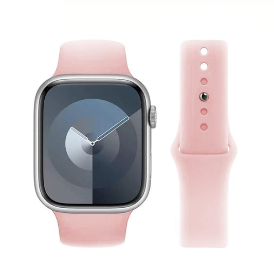 For Apple Watch 46mm / 49mm / 45mm / 44mm Kalebol Reverse Buckle Silicone Watch Band(Pink) - Watch Bands by Kalebol | Online Shopping UK | buy2fix