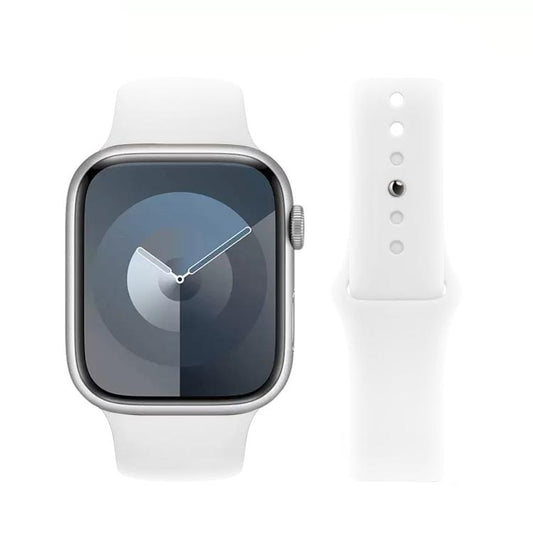 For Apple Watch 42mm / 41mm / 40mm / 38mm Kalebol Reverse Buckle Silicone Watch Band(White) - Watch Bands by Kalebol | Online Shopping UK | buy2fix