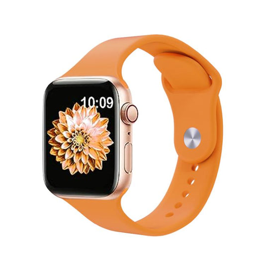 For Apple Watch 42mm / 41mm / 40mm / 38mm Kalebol Reverse Buckle Silicone Watch Band(Orange) - Watch Bands by Kalebol | Online Shopping UK | buy2fix