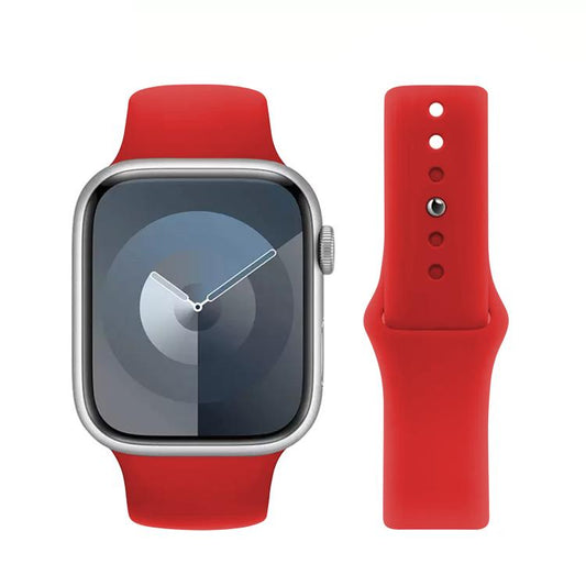 For Apple Watch 42mm / 41mm / 40mm / 38mm Kalebol Reverse Buckle Silicone Watch Band(Red) - Watch Bands by Kalebol | Online Shopping UK | buy2fix