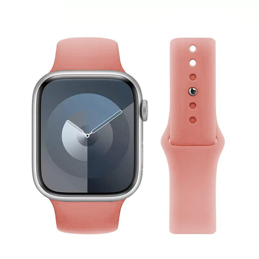 For Apple Watch 42mm / 41mm / 40mm / 38mm Kalebol Reverse Buckle Silicone Watch Band(Watermelon Red) - Watch Bands by Kalebol | Online Shopping UK | buy2fix