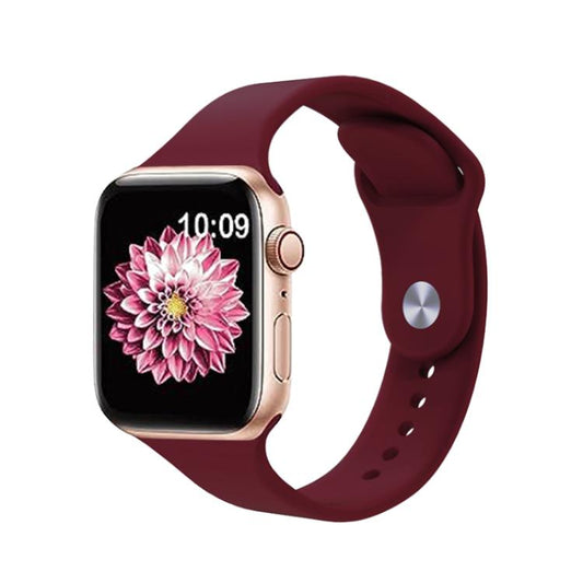 For Apple Watch 42mm / 41mm / 40mm / 38mm Kalebol Reverse Buckle Silicone Watch Band(Wine Red) - Watch Bands by Kalebol | Online Shopping UK | buy2fix