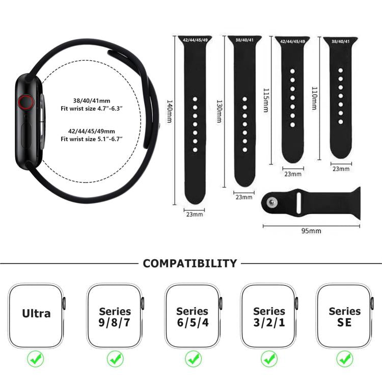 For Apple Watch 42mm / 41mm / 40mm / 38mm Kalebol Reverse Buckle Silicone Watch Band(Orange) - Watch Bands by Kalebol | Online Shopping UK | buy2fix