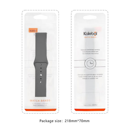 For Apple Watch 42mm / 41mm / 40mm / 38mm Kalebol Reverse Buckle Silicone Watch Band(Orange) - Watch Bands by Kalebol | Online Shopping UK | buy2fix