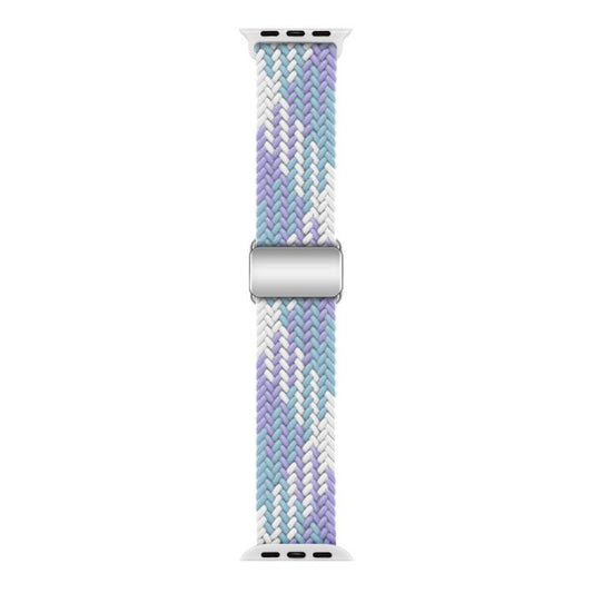 For Apple Watch 46mm / 49mm / 45mm / 44mm Kalebol Nylon Loop Magnetic Buckle Watch Band(Violet Blue) - Watch Bands by Kalebol | Online Shopping UK | buy2fix
