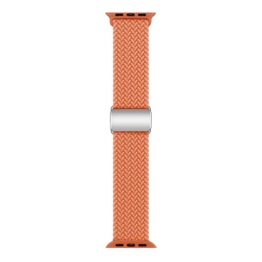 For Apple Watch 42mm / 41mm / 40mm / 38mm Kalebol Nylon Loop Magnetic Buckle Watch Band(Orange) - Watch Bands by Kalebol | Online Shopping UK | buy2fix