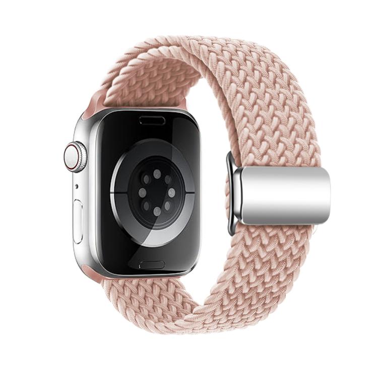 For Apple Watch 42mm / 41mm / 40mm / 38mm Kalebol Nylon Loop Magnetic Buckle Watch Band(Pink Sand) - Watch Bands by Kalebol | Online Shopping UK | buy2fix