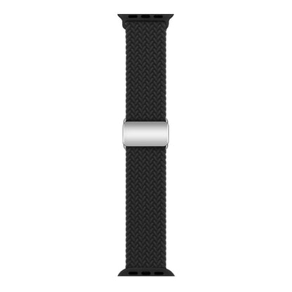 For Apple Watch 42mm / 41mm / 40mm / 38mm Kalebol Nylon Loop Magnetic Buckle Watch Band(Black) - Watch Bands by Kalebol | Online Shopping UK | buy2fix