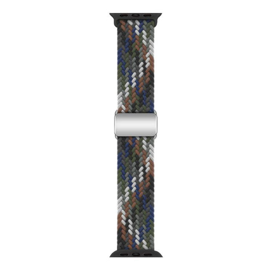 For Apple Watch 42mm / 41mm / 40mm / 38mm Kalebol Nylon Loop Magnetic Buckle Watch Band(Cowboy Colorful 2) - Watch Bands by Kalebol | Online Shopping UK | buy2fix