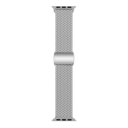 For Apple Watch 42mm / 41mm / 40mm / 38mm Kalebol Nylon Loop Magnetic Buckle Watch Band(Light Grey) - Watch Bands by Kalebol | Online Shopping UK | buy2fix