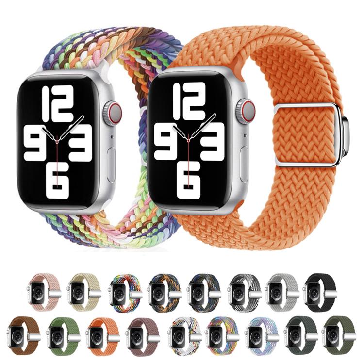 For Apple Watch 42mm / 41mm / 40mm / 38mm Kalebol Nylon Loop Magnetic Buckle Watch Band(Dark Olive) - Watch Bands by Kalebol | Online Shopping UK | buy2fix