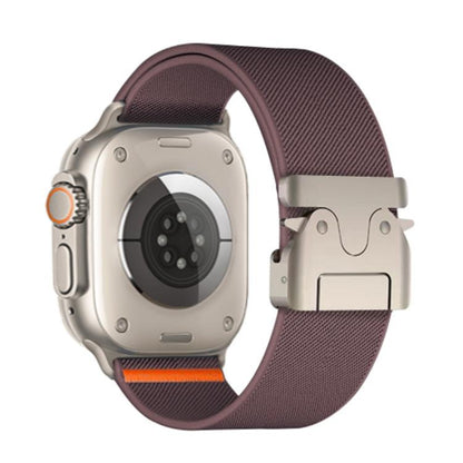 For Apple Watch 42mm / 41mm / 40mm / 38mm Kalebol Parachute Buckle Elastic Nylon Watch Band(Smoky Purple) - Watch Bands by Kalebol | Online Shopping UK | buy2fix