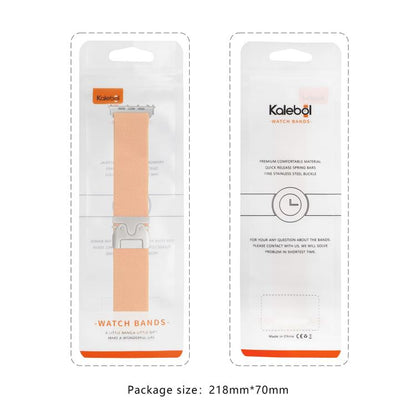 For Apple Watch 42mm / 41mm / 40mm / 38mm Kalebol Parachute Buckle Elastic Nylon Watch Band(Dark Grey) - Watch Bands by Kalebol | Online Shopping UK | buy2fix