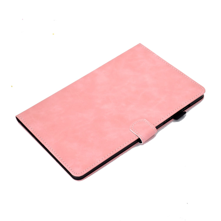 For Samsung Galaxy Tab S8 / Galaxy Tab S7 T870 Cowhide Texture Horizontal Flip Leather Case with Holder & Card Slots & Sleep / Wake-up Function(Rose Gold) by buy2fix