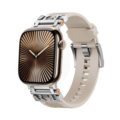 For Apple Watch 42mm / 41mm / 40mm / 38mm Kalebol Armor TPU Watch Band(Silver Starlight) - Watch Bands by Kalebol | Online Shopping UK | buy2fix