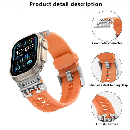 For Apple Watch 42mm / 41mm / 40mm / 38mm Kalebol Armor TPU Watch Band(Silver Starlight) - Watch Bands by Kalebol | Online Shopping UK | buy2fix