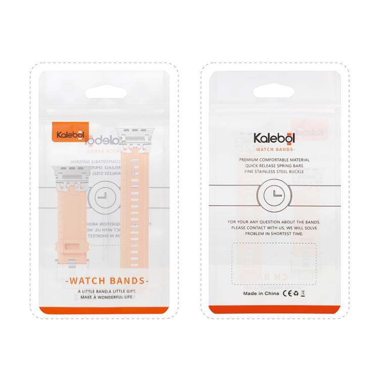 For Apple Watch 42mm / 41mm / 40mm / 38mm Kalebol Armor TPU Watch Band(Silver Starlight) - Watch Bands by Kalebol | Online Shopping UK | buy2fix