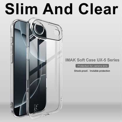 For iPhone Air imak UX-5 Series Super Slim Transparent Shockproof TPU Protective Case(Transparent) - iPhone Air Cases by imak | Online Shopping UK | buy2fix
