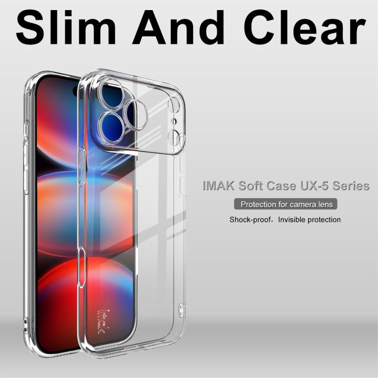 For iPhone 17 Pro imak UX-5 Series Super Slim Transparent Shockproof TPU Protective Case(Transparent) - iPhone 17 Pro Cases by imak | Online Shopping UK | buy2fix