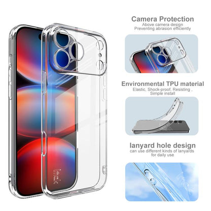 For iPhone 17 Pro imak UX-5 Series Super Slim Transparent Shockproof TPU Protective Case(Transparent) - iPhone 17 Pro Cases by imak | Online Shopping UK | buy2fix