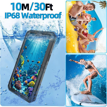 For iPhone 16 Pro Max Four-proof Metal Hybrid Silicone Phone Case(Black) - iPhone 16 Pro Max Cases by buy2fix | Online Shopping UK | buy2fix