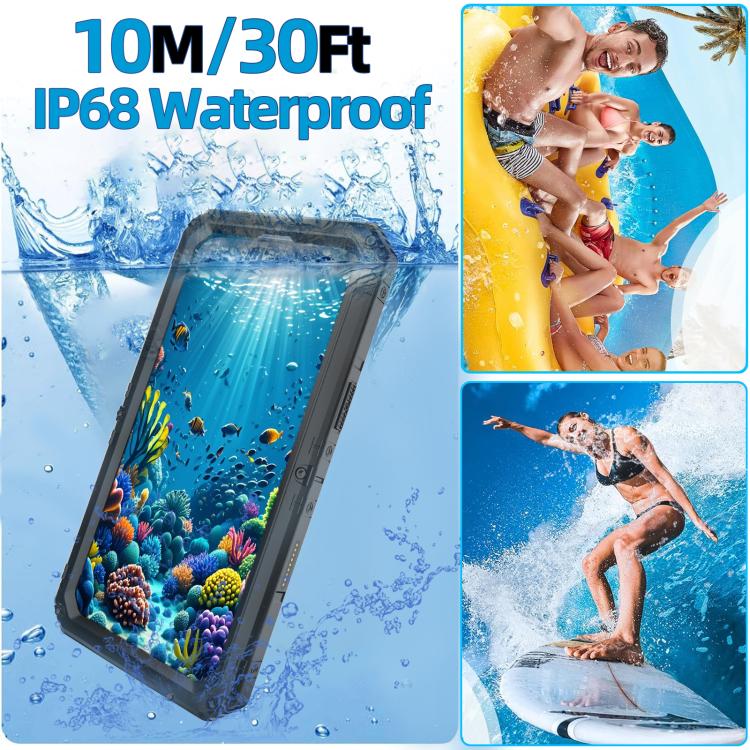 For iPhone 16 Pro Four-proof Metal Hybrid Silicone Phone Case(Black) - iPhone 16 Pro Cases by buy2fix | Online Shopping UK | buy2fix