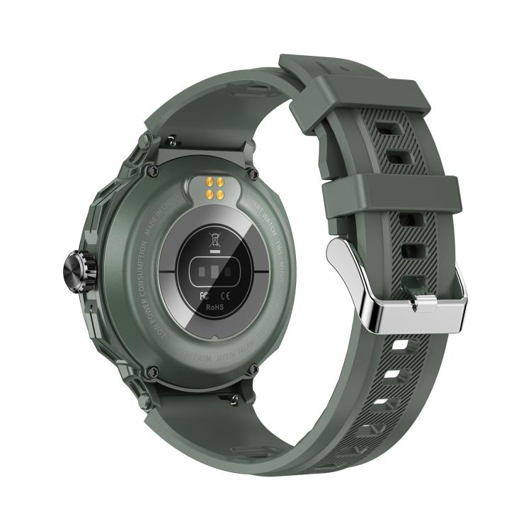 D11 1.46 inch 2 in 1 Bluetooth Earphone Smart Watch, Support Bluetooth Call / NFC / Heart Rate(Green) - Smart Watches by buy2fix | Online Shopping UK | buy2fix