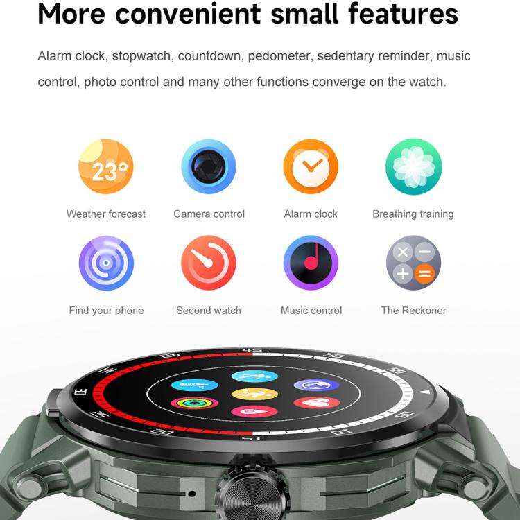 D11 1.46 inch 2 in 1 Bluetooth Earphone Smart Watch, Support Bluetooth Call / NFC / Heart Rate(Black) - Smart Watches by buy2fix | Online Shopping UK | buy2fix