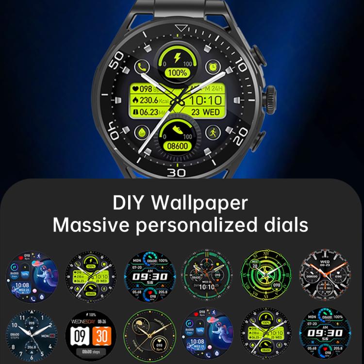 Q11 Dual-mode Bluetooth Headphones Smart Watch,1.58 inch, Support Bluetooth Call / Heart Rate(Black) - Smart Watches by buy2fix | Online Shopping UK | buy2fix