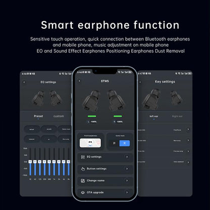 Q11 Dual-mode Bluetooth Headphones Smart Watch,1.58 inch, Support Bluetooth Call / Heart Rate(Black) - Smart Watches by buy2fix | Online Shopping UK | buy2fix