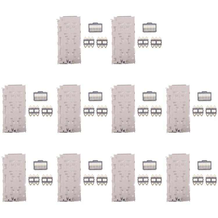 For Galaxy A10 SM-A105 10pcs Original SIM + Micro SD Card Reader - Others by buy2fix | Online Shopping UK | buy2fix