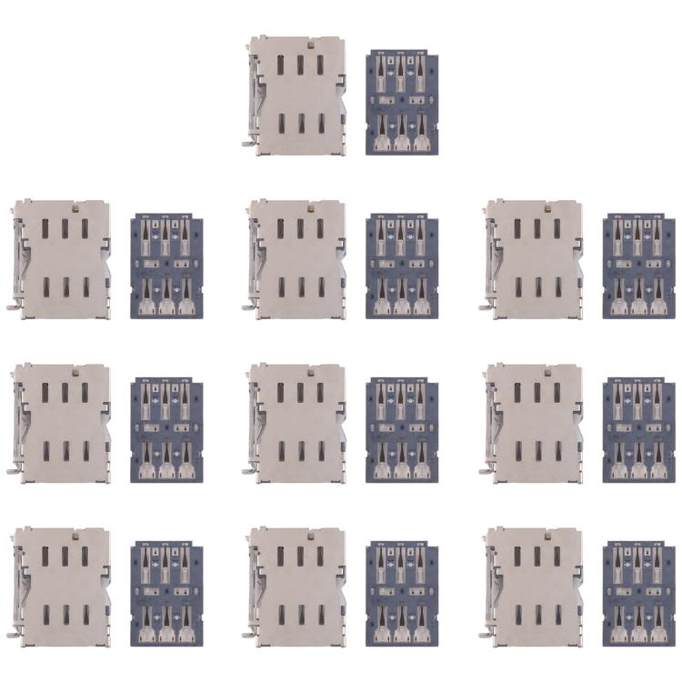 For Galaxy S23 Ultra 5G SM-S918 10pcs Original SIM Card Reader -  by buy2fix | Online Shopping UK | buy2fix