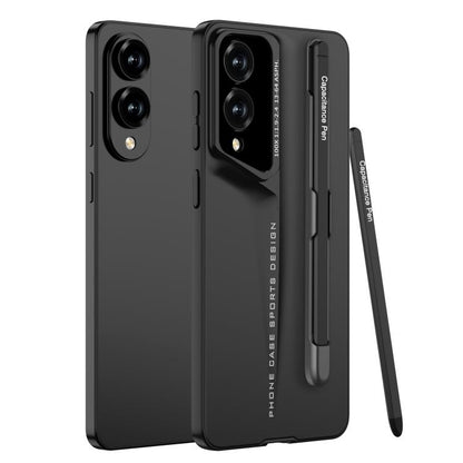 For Samsung Galaxy S25 Edge 5G GKK Blade Ultra-thin Full Coverage Phone Case with Pen(Black) - Galaxy S25 Edge 5G Cases by GKK | Online Shopping UK | buy2fix