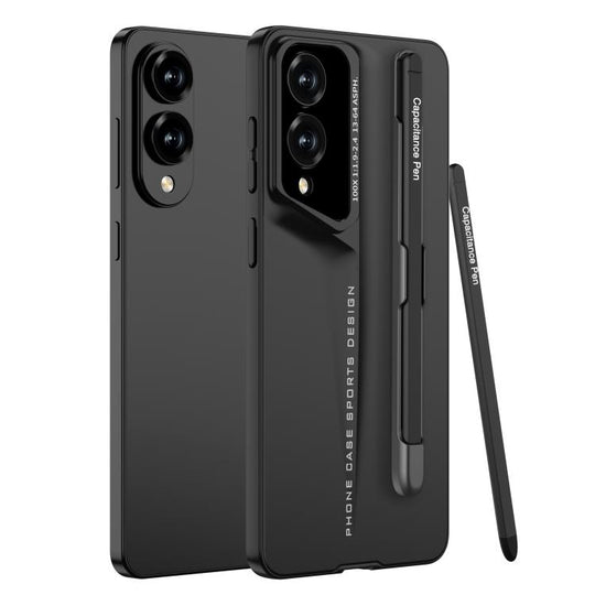 For Samsung Galaxy S25 Edge 5G GKK Blade Ultra-thin Full Coverage Phone Case with Pen(Black)