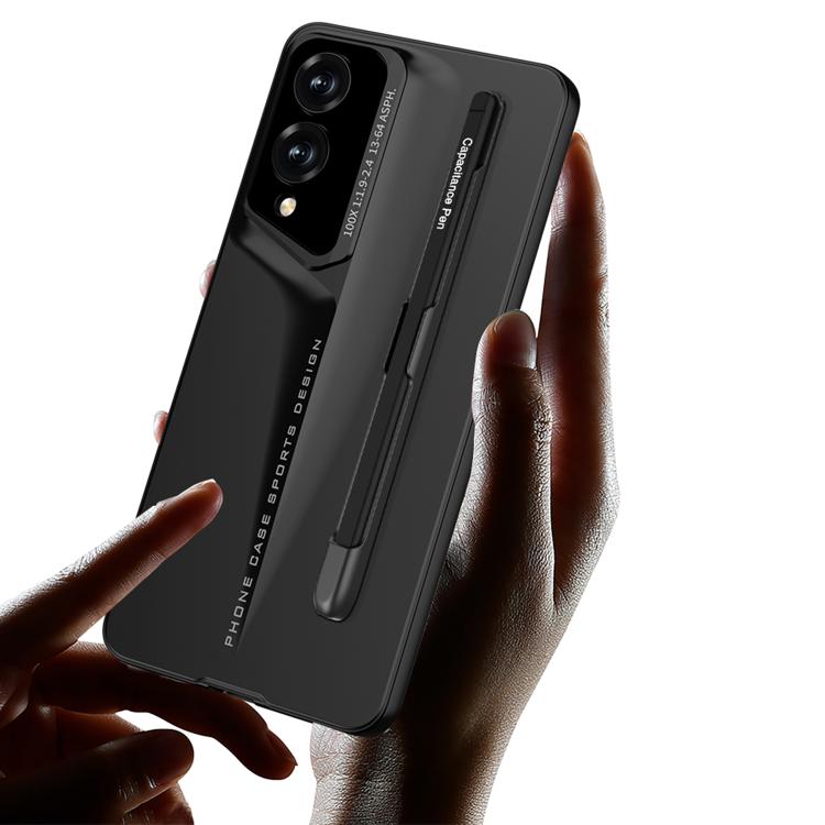 For Samsung Galaxy S25 Edge 5G GKK Blade Ultra-thin Full Coverage Phone Case with Pen(Black) - Galaxy S25 Edge 5G Cases by GKK | Online Shopping UK | buy2fix