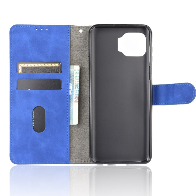 For Motorola Moto G 5G Plus Solid Color Skin Feel Magnetic Buckle Horizontal Flip Calf Texture PU Leather Case with Holder & Card Slots & Wallet(Blue) by buy2fix