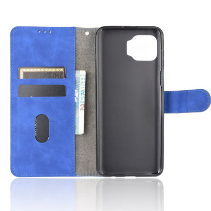 For Motorola Moto G 5G Plus Solid Color Skin Feel Magnetic Buckle Horizontal Flip Calf Texture PU Leather Case with Holder & Card Slots & Wallet(Blue) by buy2fix