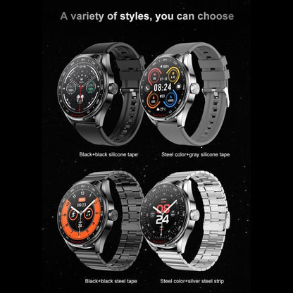 D9 1.46 inch 2 in 1 Bluetooth Earphone Smart Watch, Support Bluetooth Call / NFC / Heart Rate(Black) - Smart Watches by buy2fix | Online Shopping UK | buy2fix