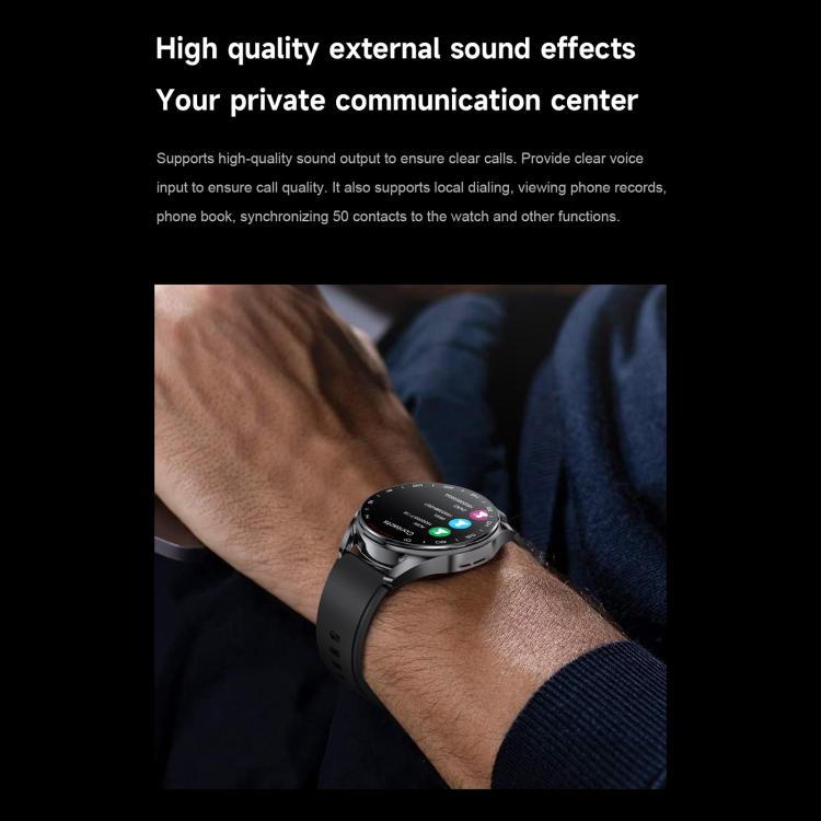 D9 1.46 inch 2 in 1 Bluetooth Earphone Smart Watch, Support Bluetooth Call / NFC / Heart Rate(Silver) - Smart Watches by buy2fix | Online Shopping UK | buy2fix