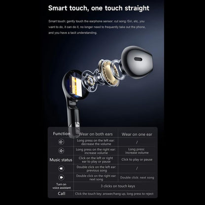 D9 1.46 inch 2 in 1 Bluetooth Earphone Smart Watch, Support Bluetooth Call / NFC / Heart Rate(Black) - Smart Watches by buy2fix | Online Shopping UK | buy2fix