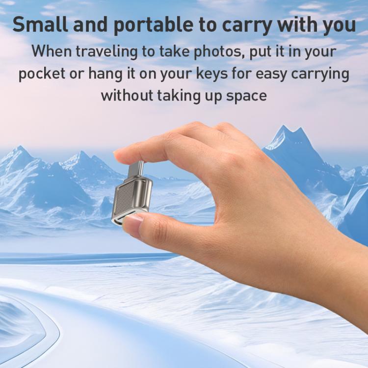 Type-C 3.0 to TF Card High Speed Mini Card Reader(Silver) - Card Reader by buy2fix | Online Shopping UK | buy2fix