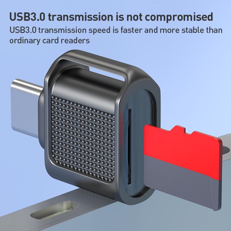 8 Pin 3.0 to TF Card High Speed Mini Card Reader(Silver) -  by buy2fix | Online Shopping UK | buy2fix