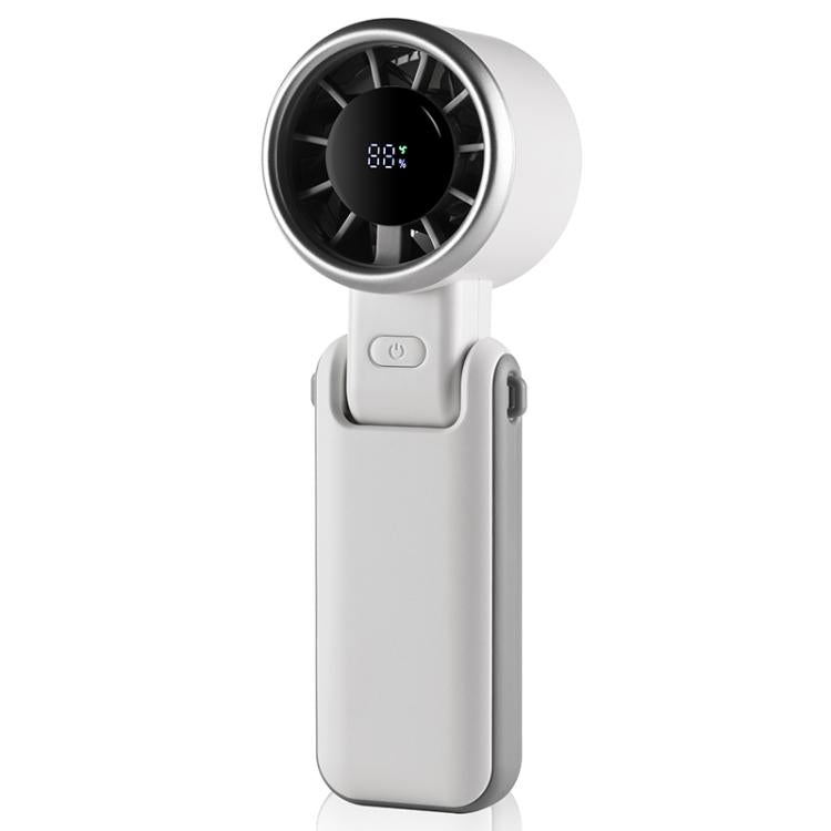 H03 High Speed ??Handheld Folding Fan(White) - Electric Fans by buy2fix | Online Shopping UK | buy2fix