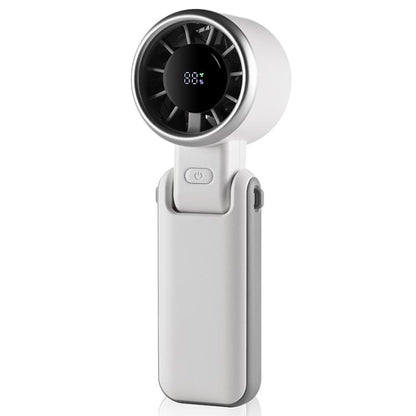 H03 High Speed ??Handheld Folding Fan(White) - Electric Fans by buy2fix | Online Shopping UK | buy2fix