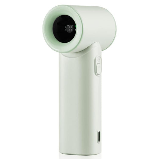 N610 Digital Display High Speed Handheld Fan(Green) - Electric Fans by buy2fix | Online Shopping UK | buy2fix